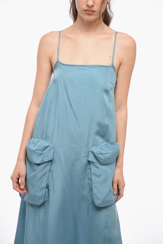  써네이 롱 원피스 CRTWWDRE020VIS002 0049 Light blue - SUNNEI