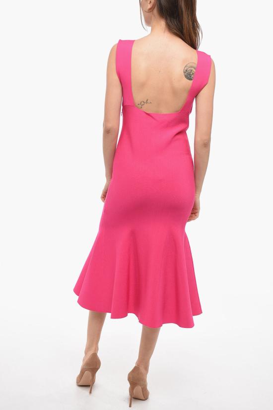  롤랑뮤레 미디 원피스 RM RS23 003X PVI PI Pink - ROLAND MOURET