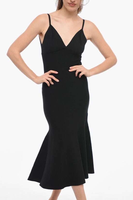  롤랑뮤레 미디 원피스 RM RS23 003M BVI BLK Black - ROLAND MOURET