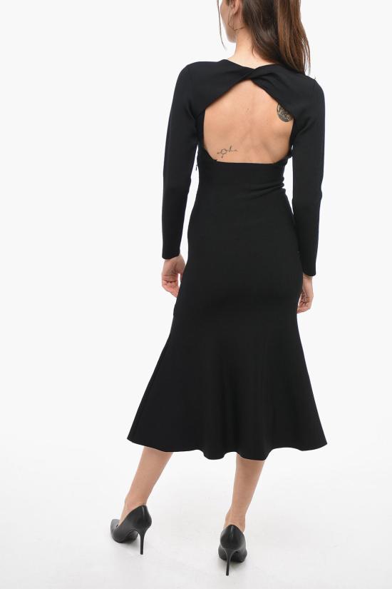  롤랑뮤레 미디 원피스 RM RS23 003M BVI BLK Black - ROLAND MOURET