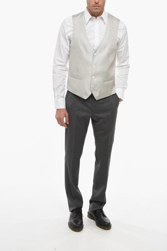  꼬르넬리아니 베스트 81C061 8117177 025 Bianco Grigio - CORNELIANI