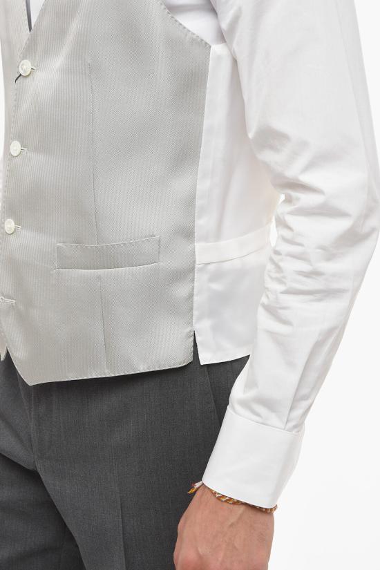  꼬르넬리아니 베스트 81C061 8117177 025 Bianco Grigio - CORNELIANI