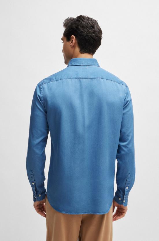  보스 데님 셔츠 50513728 10259348 01 437 Bright blue - BOSS