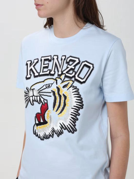  겐조 반팔 티셔츠 FE52TS1164SG 63 Blue - KENZO