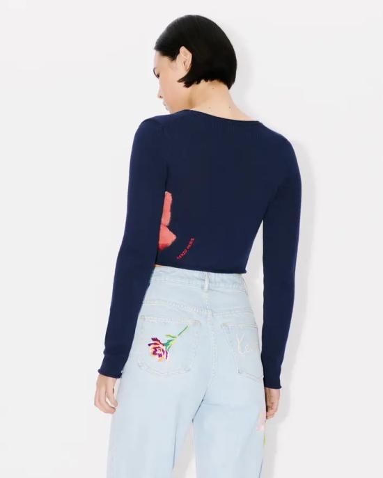  겐조 가디건 FE52CA4573BM 77 Midnight - KENZO