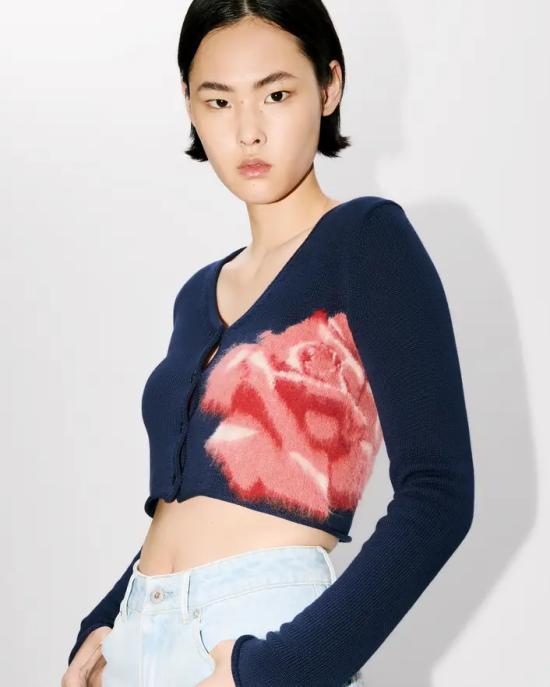  겐조 가디건 FE52CA4573BM 77 Midnight - KENZO