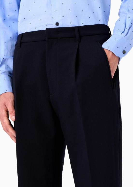  엠포리오 아르마니 스트레이트 팬츠 6R1PC6 1NFTZ 0920 Blu navy - EMPORIO ARMANI
