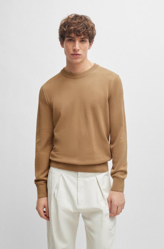  보스 스웨터 50506022 10255187 01 Dark beige - BOSS