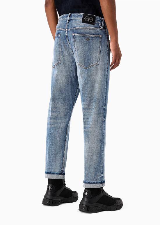  엠포리오 아르마니 데님 팬츠 6R1J69 1DQTZ 0943 Blue denim chiaro - EMPORIO ARMANI