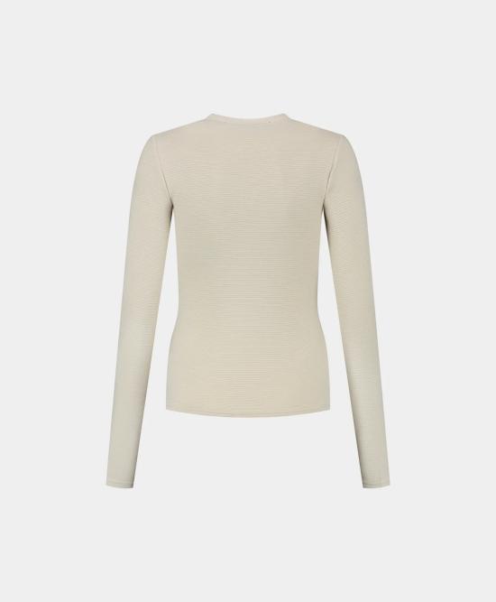  데일리 페이퍼 스웨터 DENISE BUTTON LS 2411072 MOONSTRUCK BEIGE Moonstruck beige - DAILY PAPER