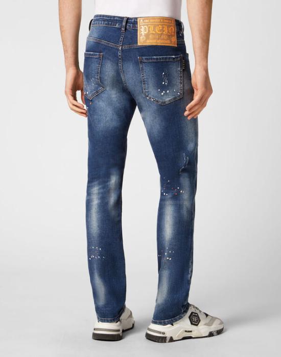  필립 플레인 데님 팬츠 MDT3678 PDE004N 08DN Clockwork orange - PHILIPP PLEIN