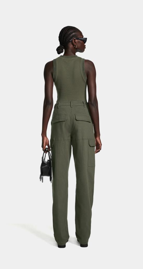  데일리 페이퍼 민소매 티셔츠 ERIB TANKTOP 2412027 CHIMERA GREEN - DAILY PAPER