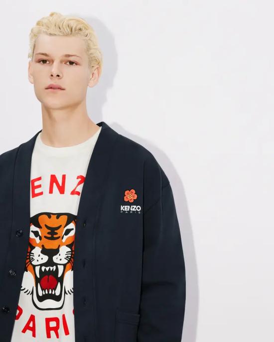  겐조 VARSITY 바시티 가디건 FD55SW4464ME 77 Midnight - KENZO