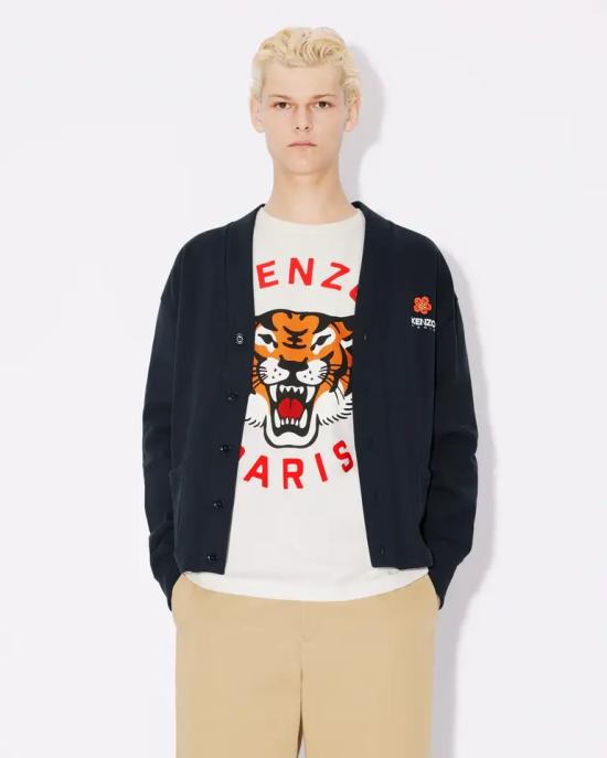  겐조 VARSITY 바시티 가디건 FD55SW4464ME 77 Midnight - KENZO