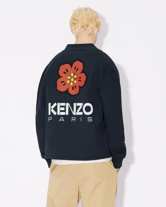  겐조 VARSITY 바시티 가디건 FD55SW4464ME 77 Midnight - KENZO