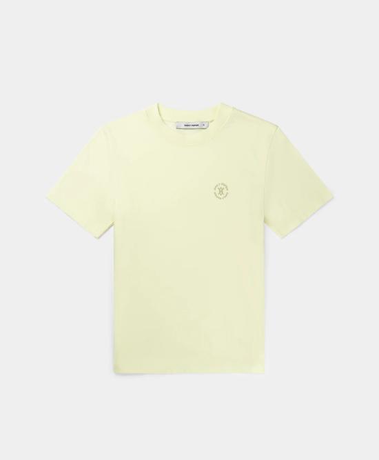  데일리 페이퍼 반팔 티셔츠 CIRCLE WOMEN T SHIRT 2412024 ICING YELLOW Icing yellow