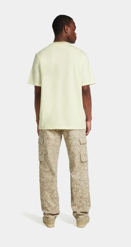  데일리 페이퍼 반팔 티셔츠 ERIB T SHIRT 2412012 ICING YELLOW - DAILY PAPER