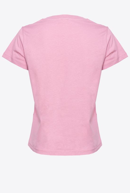  핑코 반팔 티셔츠 100373A1N8 N98 Pink - PINKO