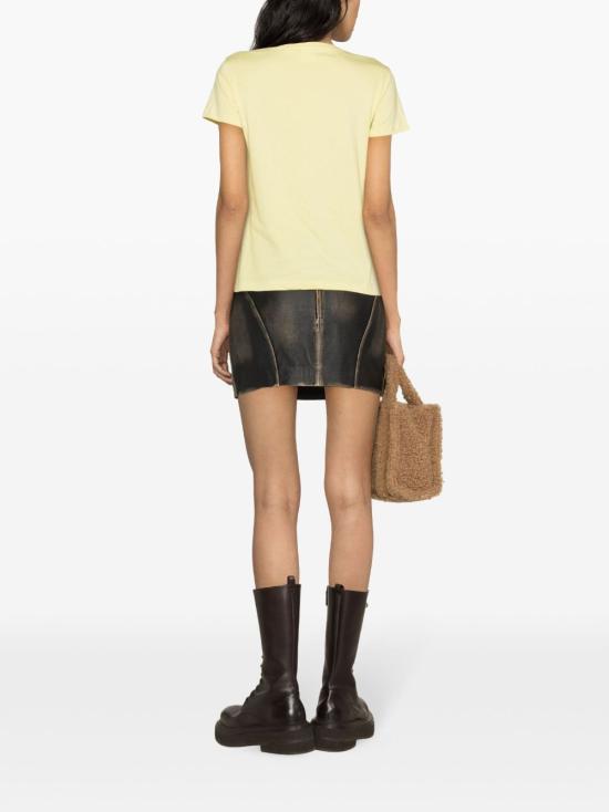  핑코 반팔 티셔츠 100355A1NW H23 Yellow - PINKO