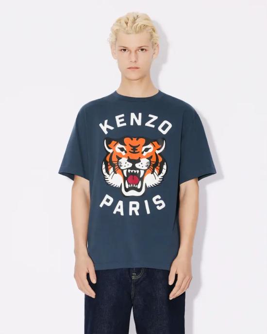  겐조 반팔 티셔츠 FE58TS0064SG 77 Midnight - KENZO
