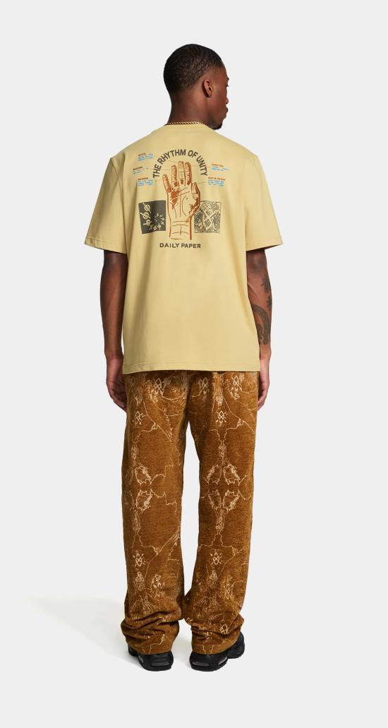  데일리 페이퍼 반팔 티셔츠 IDENTITY SS T SHIRT 2411064 TAOS BEIGE - DAILY PAPER