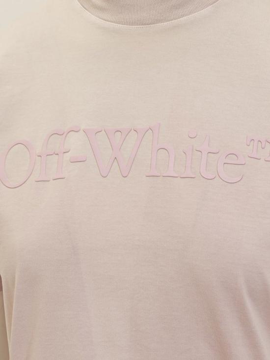  오프화이트 반팔 티셔츠 OWAA049S24JER001 3636 PINK - OFF WHITE