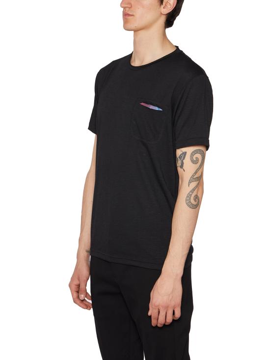  다니엘알렉산드리니 반팔 티셔츠 FM7716E848NO43001 Black - DANIELE ALESSANDRINI