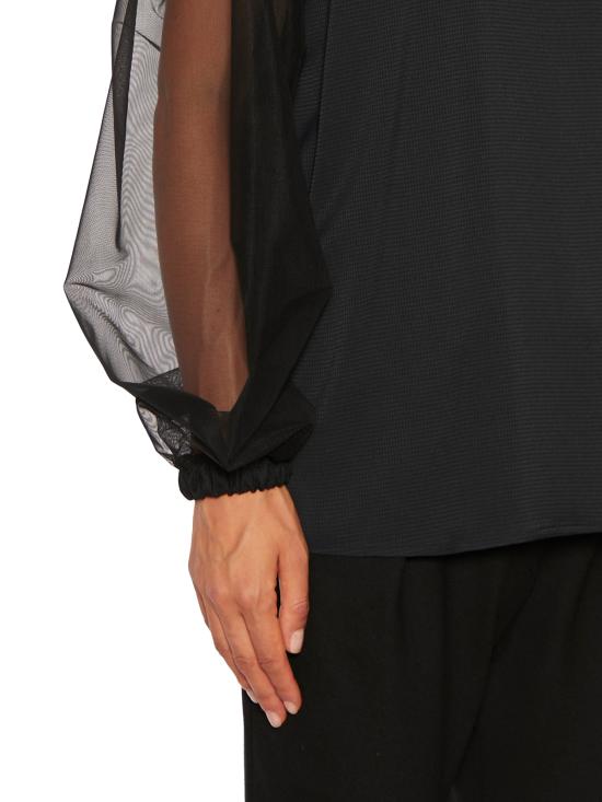  노스트라싼티시마 블라우스 E1VWOMC55 Black - NOSTRASANTISSIMA