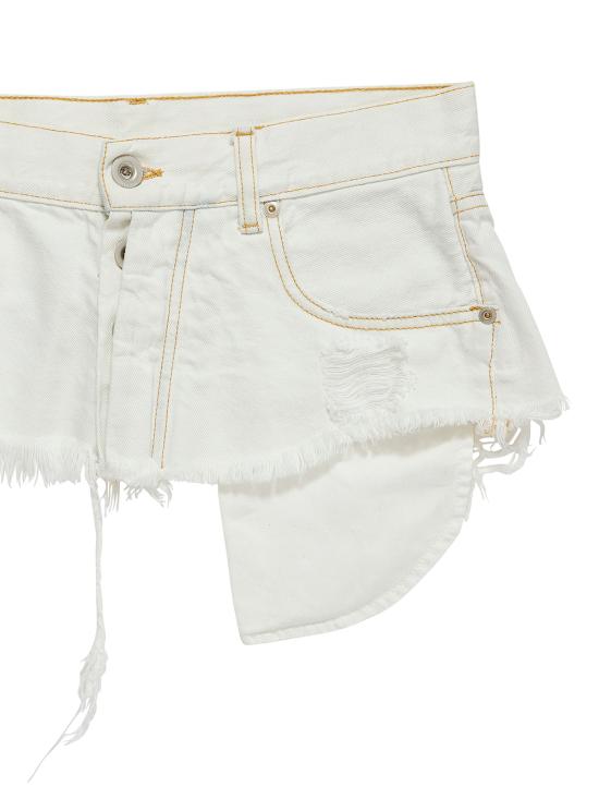  벤 타베르니티 언라벨 숏팬츠 XRB002084001 0100 White - BEN TAVERNITI UNRAVEL