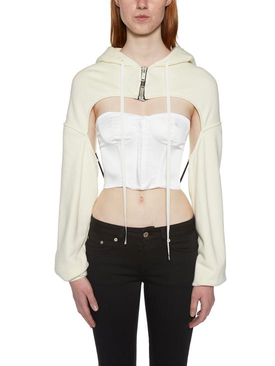  벤 타베르니티 언라벨 후드 티셔츠 JBB032174027 0188 Beige - BEN TAVERNITI UNRAVEL