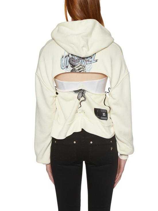  벤 타베르니티 언라벨 후드 티셔츠 JBB032174027 0188 Beige - BEN TAVERNITI UNRAVEL