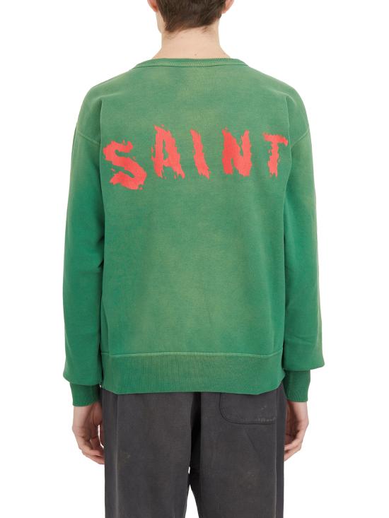 25FW 세인트 미카엘 긴팔 티셔츠 HSMA230000021 Green - SAINT MXXXXXX