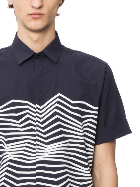  닐바렛 반팔 셔츠 BCM552 A028S 195 Blue - NEIL BARRETT