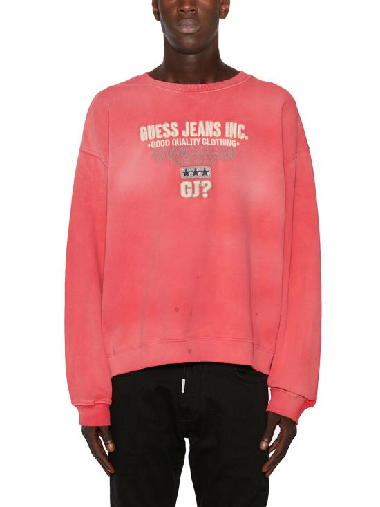  게스 긴팔 티셔츠 EM2BQ03KBB40BONFIRERED Red