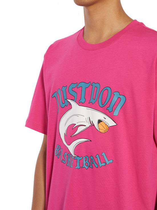  저스트 돈 반팔 티셔츠 E33JUSM0815 Pink - JUST DON