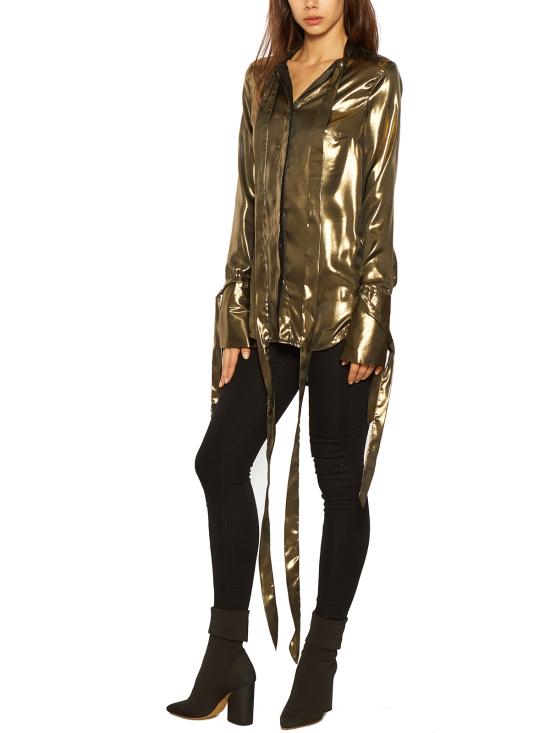  마스나다 블라우스 K6358 ORO Black - MASNADA