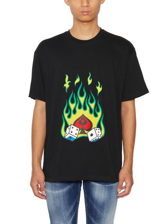  저스트 돈 반팔 티셔츠 E33JUSM1299 Black