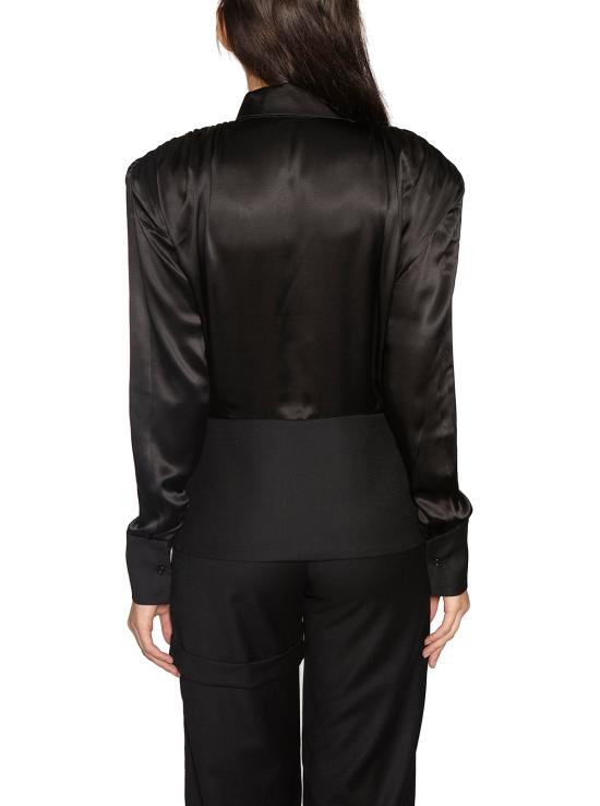  매터리얼 셔츠 YMPF19ALN705BLLBL Black - MATÉRIEL