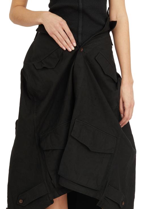  마크르비앙 롱 스커트 G2520 Black - MARC LE BIHAN