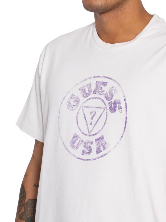  게스 반팔 티셔츠 EM2BI07KBB50WHITE White - GUESS