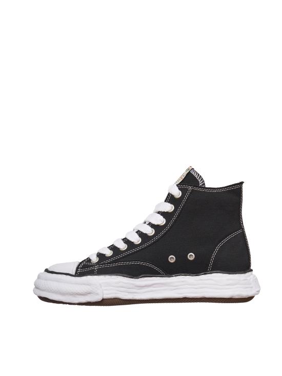 26SS 메종 미하라 야스히로 피터슨23 OG 솔 캔버스 하이탑 GA11FW701BLACK Black - MAISON MIHARA YASUHIRO