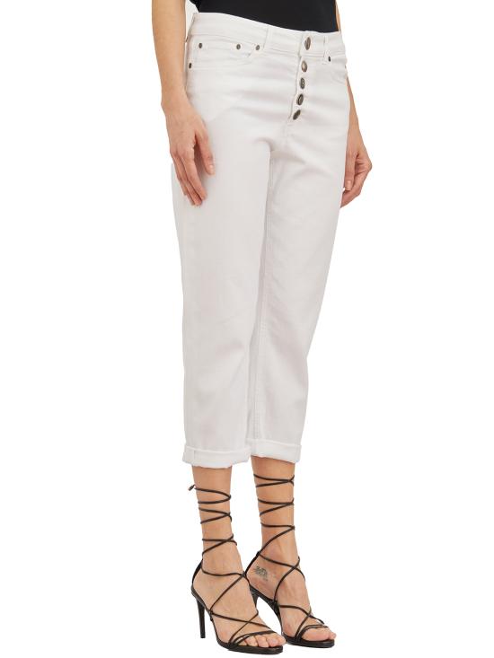  돈답 크롭 팬츠 HDP268BBS0030PTDDDS24000 White - DONDUP