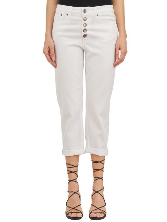  돈답 크롭 팬츠 HDP268BBS0030PTDDDS24000 White - DONDUP
