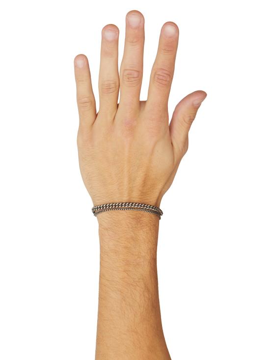 25FW 베르크슈타트 뮌헨 브레이슬릿 GM2033 Silver Black - WERKSTATT MUNCHEN