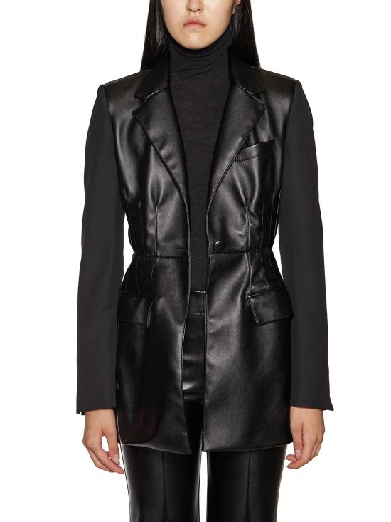  안드레아 야코브 가죽 자켓 C21WCOV06 Black - ANDREA YA'AQOV