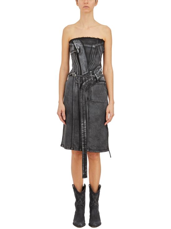  오토링거 숏 원피스 H1704912BLKPNT Black