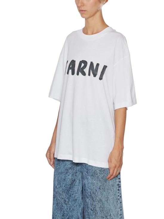 25FW 마르니 반팔 티셔츠 GTHJET49EPHUSCS11LOW01 White - MARNI