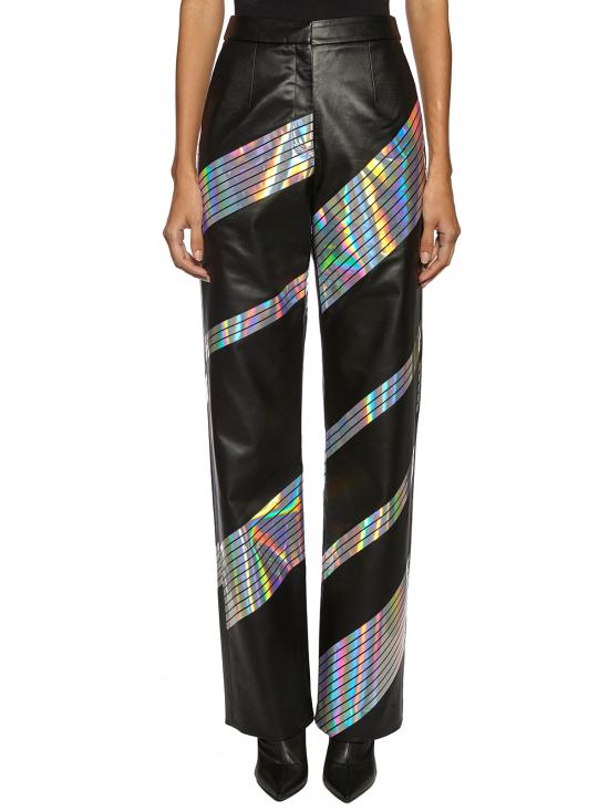  매터리얼 가죽 팬츠 YM19FLAM733PABKF Black - MATÉRIEL