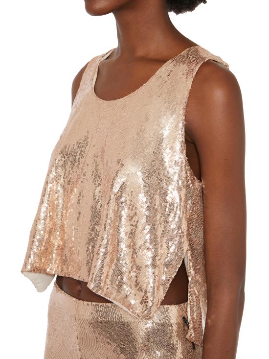  노스트라싼티시마 민소매 티셔츠 F2BWOMTS37GOLD Gold - NOSTRASANTISSIMA