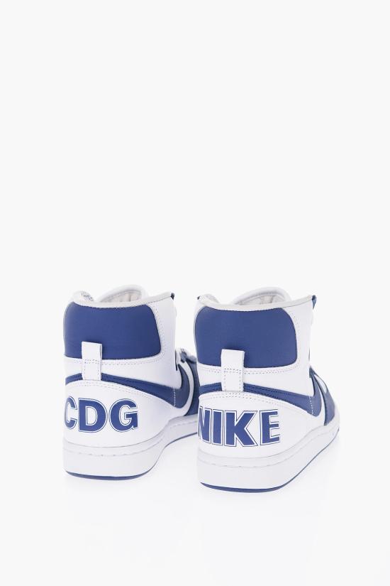  나이키 X 꼼데가르송 하이탑 스니커즈 PKK105S23 2NAVY Bianco Blu - NIKE